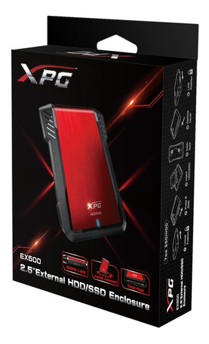 Carry Disco adata 2.5 Usb 3.1 Aex500u3-crd - Image 3