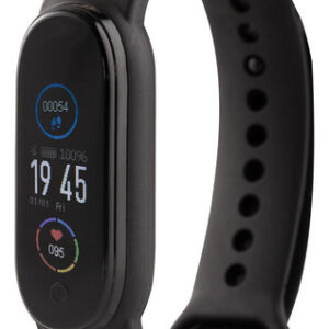 Reloj Smart Kanji Android Resistente Al Agua 7 Días Bateria Caja Negro Malla Negro Diseño De La Malla Sport