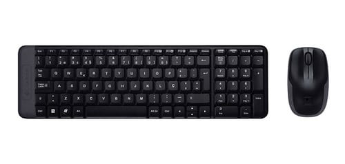 Kit Teclado Y Mouse Inalambrico Mk220 Logitech Color Del Mouse Negro Color Del Teclado Negro