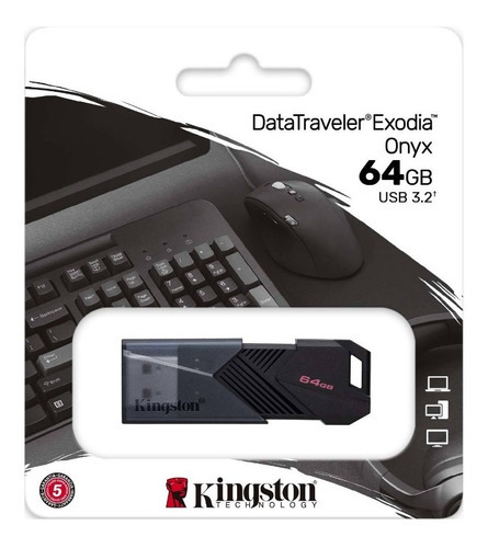 Pendrive Kingston 64gb Data Traveler Exodia Onyx Usb 3.2 - Image 2