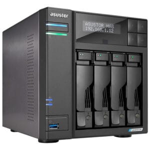 Servidor Nas Asustor Lockerstor 4 Gen2 As6704t Iscsi  Giga