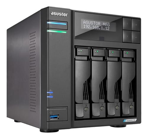 Servidor Nas Asustor Lockerstor 4 Gen2 As6704t Iscsi Giga