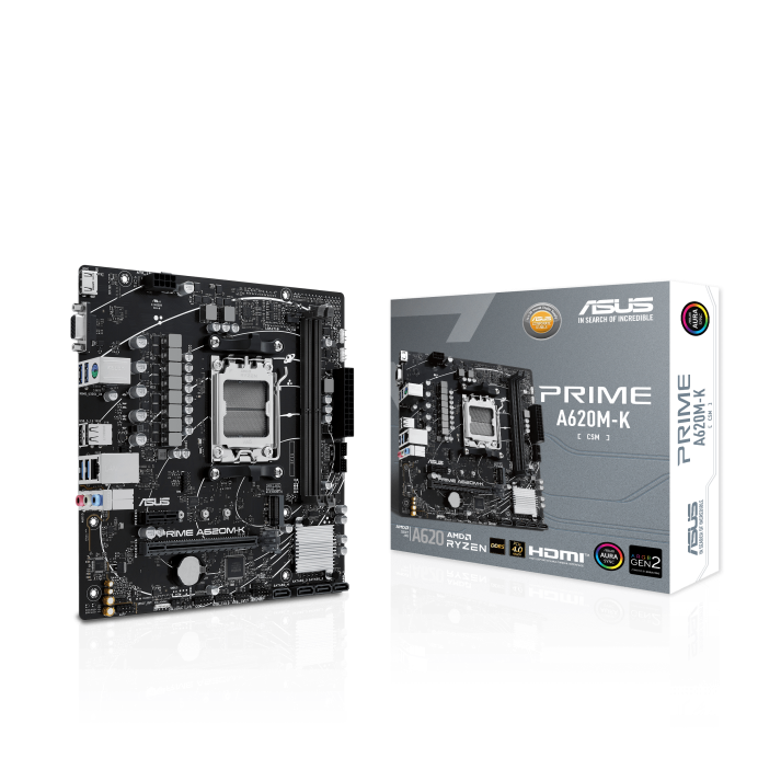 Motherboard Asus Prime A620m-k Csm Ddr5 Amd Ryzen - Imagen 2