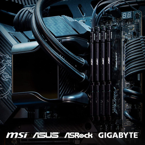 Memoria Ram Fury Beast Gamer Color Negro 16gb 1 Kingston Kf552c40bb-16 - Image 6