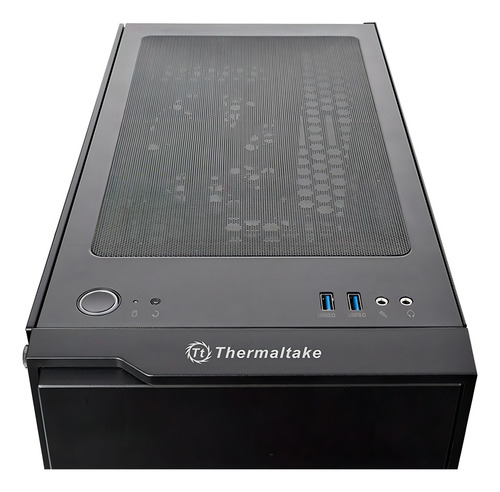 GABINETE THERMALTAKE H100 TG BLACK BLUE LED - Image 4