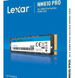 Unidad estado solido Lexar Nm610 500gb M.2 2280 Pcie
