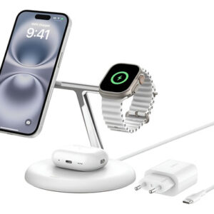 Cargador Magnetico Belkin Boostcharge Pro Stand 3 En 1 Qi2