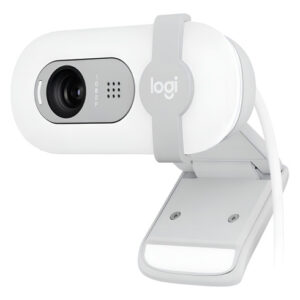 Camara Web Logitech Brio 100 Full Hd 1080p Para Zoom- Blanco