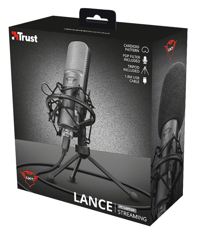 Trust Lance Gxt242 Streaming Gaming Usb Tripode G - Imagen 3