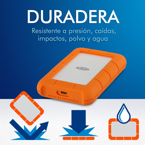 Disco Externo 2tb Lacie Rugged Usb C Resistente Golpes - Image 6
