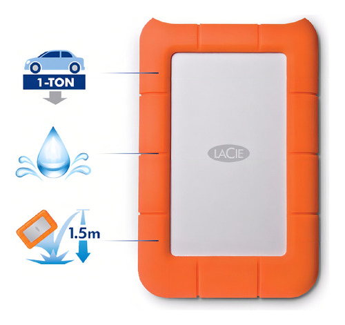 Disco Externo 2tb Lacie Rugged Usb C Resistente Golpes - Image 5