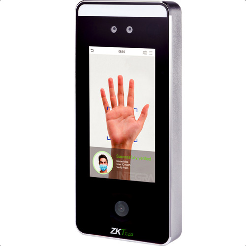 Terminal Biométrica Facial Palma Con Qr Zkteco Speedface-v5l Negro - Image 2