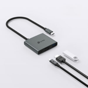 Hub Usb-c 3 En 1 Tp-link Uh3020c Puerto Hdmi 4k@60hz Y Carga Rápida De 100w