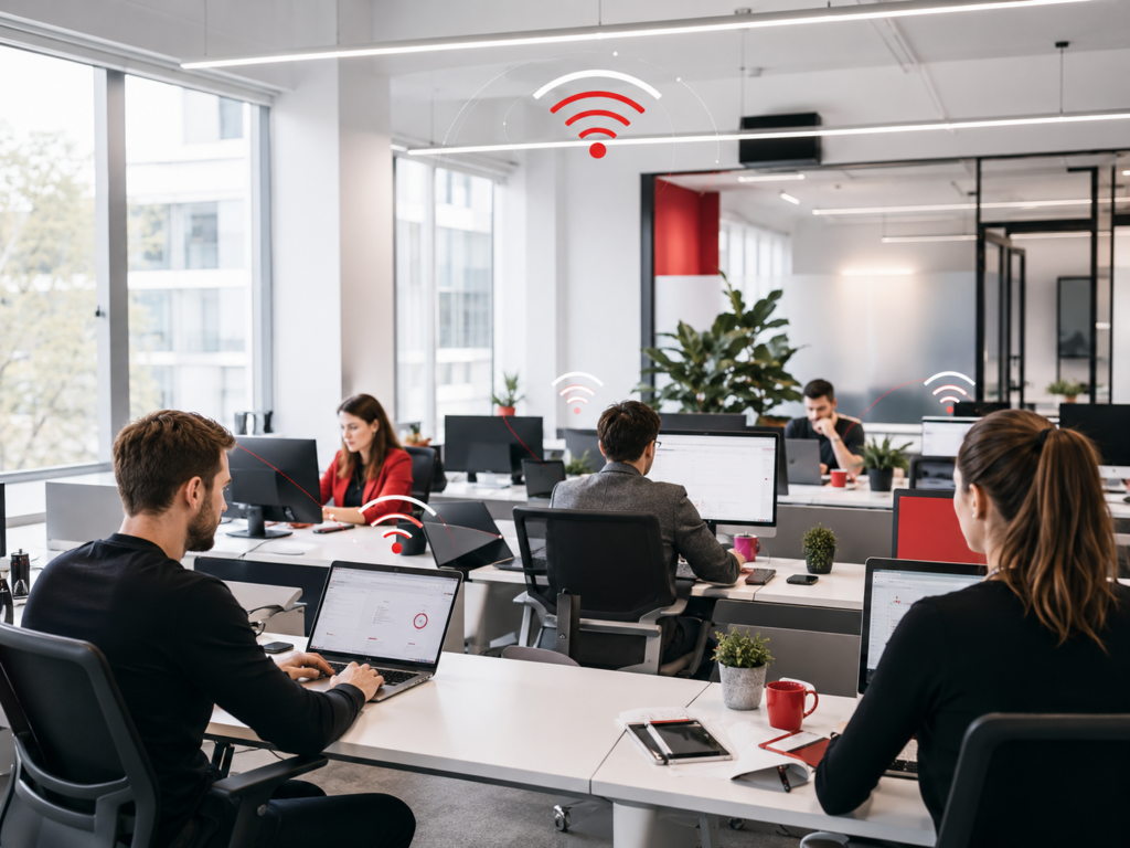 Conocé cómo mejorar la red Wi-Fi de una oficina con mejor cobertura, equipos adecuados, access points, cableado y una instalación más estable